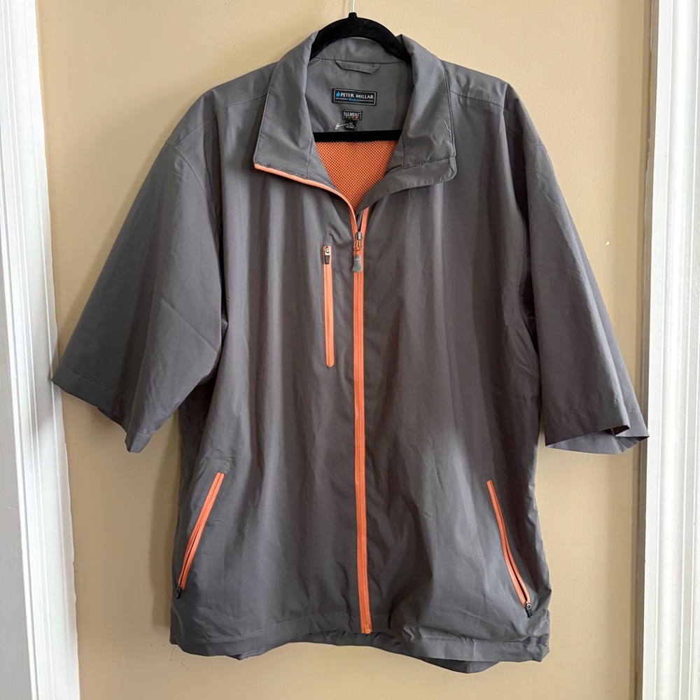 Peter Millar Waterproof Half Sleeve Men's Golf Jacket XL